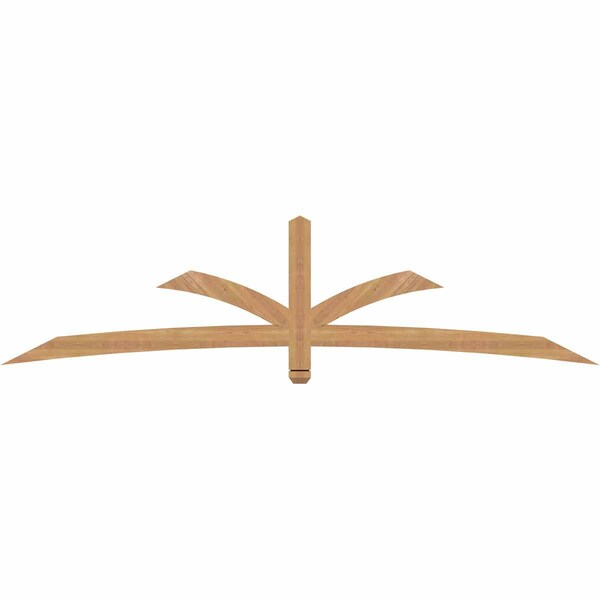 Ekena Millwork Davenport Timber Gable Bracket, Western Red Cedar, 96"W x 24"H x 1 1/2"D x 3 1/2"F, 6/12 Pitch GBW096X24X0204DAV00SWR - main